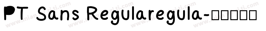 PT Sans Regularegula字体转换